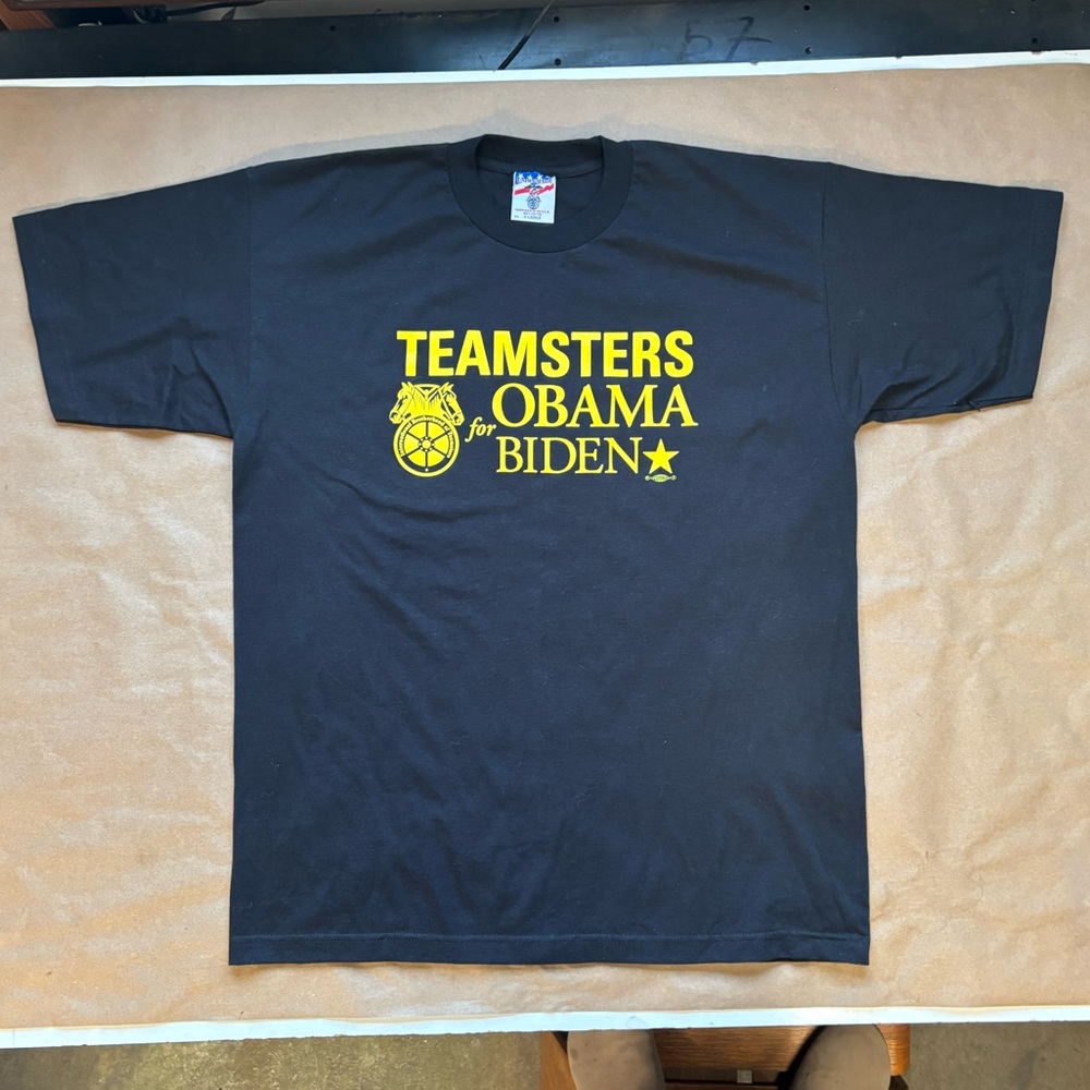 2012 Teamsters for Obama campaign T-shirt, like new unworn condition